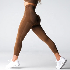 <strong>Women</strong> High Waist <strong>Thick</strong> Soft Comfort Seamless Scrunch Back Running <strong>Leggings</strong> - Product Image 6