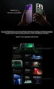 Smartphone Original Xiao Mi 17 Pro 5G, Écran AMOLED 6,3 pouces 1,5K 120 Hz, Processeur Snapdragon 8 Elite, Batterie 6300 mAh, Chargeur 100 W, HyperOS 3 - Product Image 6