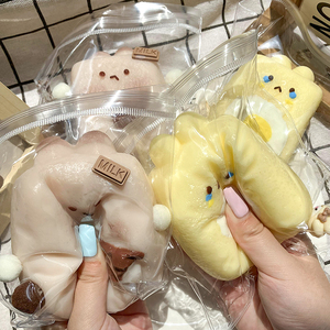 New Cute Rabbit Fried <b>Egg</b> Baked Rice Cake Soft and Sticky Silicone <b>Toy</b> to Relieve Stress and Anxiety - Product Image 1