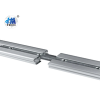 Carril de guía lineal perforado personalizado de 180 grados y 180 temperaturas, Conector de esquina de grados, LED de aleación de aluminio recubierto de polvo