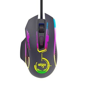 Aigo Q833 Wired Gaming <b>Mouse</b> 7 Buttons RGB Backlit Optical Right Hand Ergonomic - Product Image 1