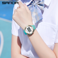 Sanda 2147 Nouvelle Montre de Plongée Sportive de Luxe Style Antique pour Étudiants, Multifonctionnelle, Résistante à l'Eau, Chronomètre, Alarme