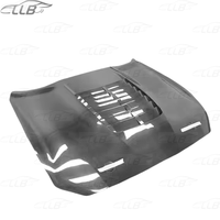 Pour le kit de carrosserie de capot transparent en fibre de carbone Mustang Modified GT500 2015