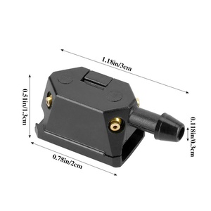 Aspersor de <span class=keywords><strong>Limpiaparabrisas</strong></span> Delantero para Camión, Rociado de 4 Vías, <span class=keywords><strong>Boquilla</strong></span> Ajustable, Montado, 8mm 9mm, Material PP, Ajuste <span class=keywords><strong>Universal</strong></span> - Product Image 3