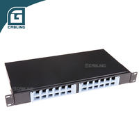 Gcabling Panneau de brassage mural ODF FTTH en fibre optique MPO OM4, Cassette ODF 24, 48, 144 ports, 12, 48, 144 cœurs, connecteurs SC, LC, APC, en métal