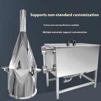 201/304 trémie de cylindre liquide de pâte non standard de machine de remplissage d'acier inoxydable pour le légume de fruit de nourriture