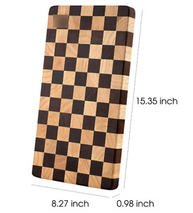 Chất Lượng Cao Bền Bàn Cờ Mô Hình Thiết Kế Gỗ Cắt Hội Đồng Quản Trị Butcher Khối Gỗ Thớt Hội Đồng Quản Trị - Product Image 4