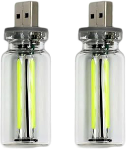 Lampe de nuit USB créative, base en céramique, bouteille en verre, lampe tactile avec lumière chaude pour la décoration de la maison, du bureau et de la voiture - Product Image 6
