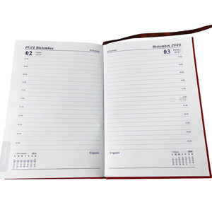 A5 <b>Pink</b> Cover Hardcover Custom Year Calendar Planner Daily Schedule <b>Notebook</b> 100 Sheets - Product Image 2