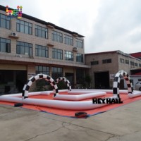 Arène de course géante gonflable pour voitures tamponneuses, piste de karting, pour enfants et adultes, en PVC commercial