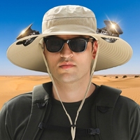 Topi Matahari 2026 BARU dengan Kipas Pengisian Daya Tenaga Surya, Topi Pendingin untuk Hiking Luar Ruangan, Jaring Bernapas, Cepat Kering, Poliester, Olahraga, Nelayan