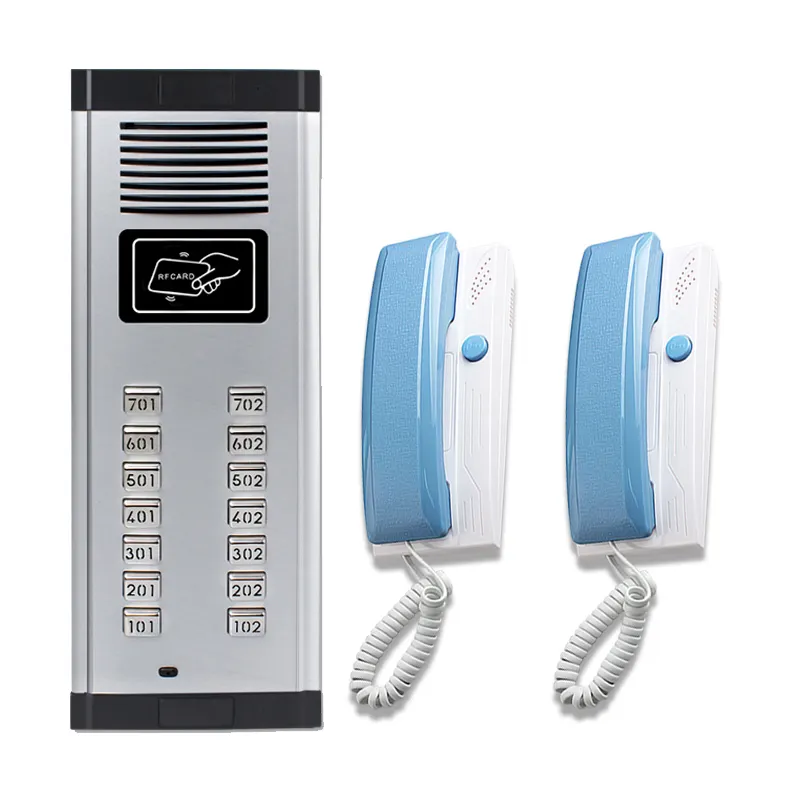 Intercomunicador de 2 cables para teléfono de puerta, sistema de Control de acceso para edificio de apartamentos