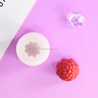 3D fruitvormige ijsvormpjes van siliconen voor taartdecoratie, voor frambozen, citroen, fondant, kaarsen, gebak. Doelgroep: bakkers.