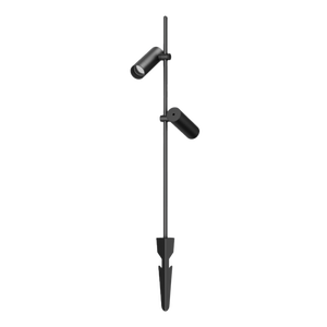 Lampes murales extérieures en aluminium LED cylindriques à intensité variable, étanches, éclairage paysager de jardin, éclairage de cour, projecteur LED à <span class=keywords><strong>double</strong></span> tête réglable - Product Image 2