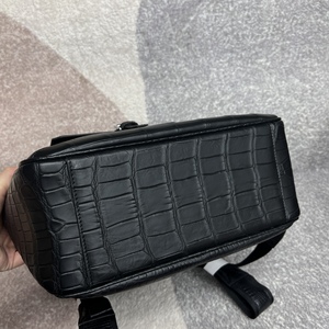 Mochila de hombre de cuero genuino de cocodrilo, para viajes de ocio, viajes de negocios, portátil, admite personalización de muestras - Product Image 4