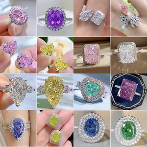 Bentuk Oval bersegi berat 8A mewah hijau kebiruan batu berlian CZ permata sintetis zirkonia kubik untuk membuat perhiasan - Product Image 5