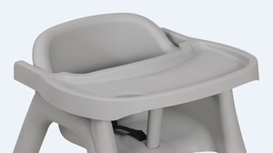 Chaise haute pour enfants Baiyun Cleaning OEM AF12601E PP grise rotative, chariot de service pour hôtel, nettoyage facile, capacité de charge de 7 à 15 kg - Product Image 2