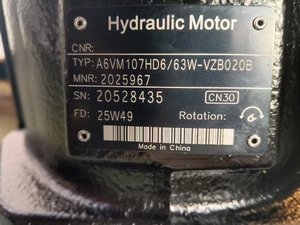 Moteur hydraulique à huile A6VM A6VM107 A6VM80 A6VM160 Série A6VM80DA2/63W-VAB010HB-S à cylindrée variable - Product Image 3