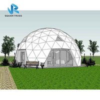 Tente de dôme géodésique populaire/tente en forme de boule/tente sphérique, tente de dôme gonflable de camping en plein air