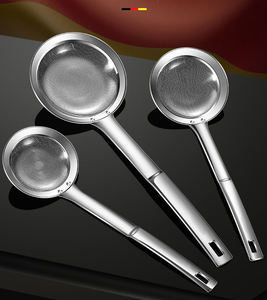 Cuchara Coladora Multifuncional de Acero Inoxidable 304 de Grado Alimenticio Syh240 al por Mayor, Herramienta de Cocina con Malla Filtrante - Product Image 2