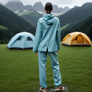 Chaqueta DE TRABAJO sencilla y de moda Primavera-otoño para <span class=keywords><strong>mujer</strong></span>, abrigo resistente al agua, impermeable para escalada de <span class=keywords><strong>montaña</strong></span>, sin costuras - Product Image 3