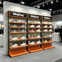 Étagère de présentation de chaussures en métal Mingtang pour magasin de chaussures, mobilier de décoration de magasin, présentoir à chaussures