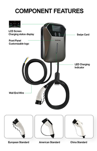 บอร์ดและสถานีชาร์จรถยนต์ไฟฟ้า AC, 7KW/11KW/22KW, OCPP, พร้อมหน้าจอสำหรับรถยนต์ AC380V/415V - Product Image 1
