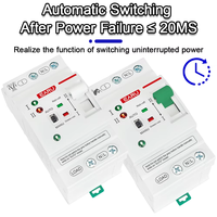 Commutateur de transfert automatique double alimentation (ATS) 2P 4P 80A AC 220V AC 110V pour systèmes photovoltaïques, interrupteurs sélecteurs électriques, alimentation ininterrompue EAATS-F