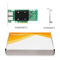 CC8550-BT2 CEACENT 1G Wired PCIe2.0 X8 Network Adapter Dual-port RJ45 Port dengan Chip Intel X550BT2 untuk Penggunaan Server Internal