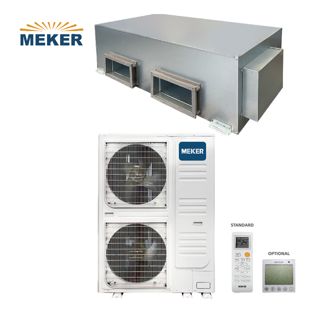 100K BTU High Static Pressure Duct Split Air Conditioner | DC Motor R410A Inverter Compressor Remote Control Concealed