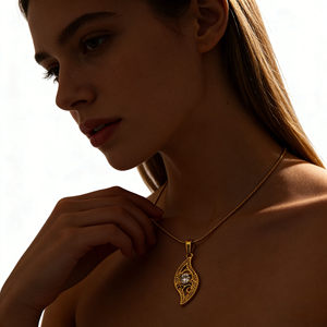 Collana con Segno Zodiacale in Acciaio Inossidabile Placcato Oro 18K con Zirconia, Ciondolo a Farfalla Stile Vintage, Nuove Collane <span class=keywords><strong>Oroscopo</strong></span> - Product Image 3