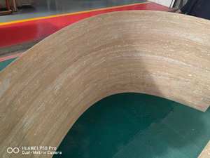 Dalles de travertin romain ultra-minces 5-8 mm polies, écologiques et modernes pour projets de revêtement mural intérieur d'appartements, d'hôtels et de villas - Product Image 5