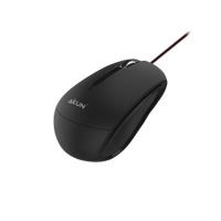 Souris optique 3D filaire AIKUN LT23 pour bureau, 1200 DPI, câble USB, roue en caoutchouc, Plug and Play