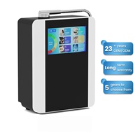 Ioniseur d'eau alcaline Semos AL-908A à 11 plaques, purificateur d'eau Kangen avec fonction de chauffage et écran tactile LCD, PH 4.5-10.5