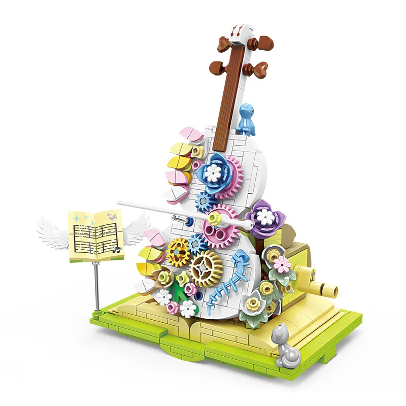 Shantou Fábrica de Brinquedos para Violino 2024 Mini Blocos de Construção Yi Run de Alta Qualidade Conjuntos para Crianças Kits de Modelo de Plástico