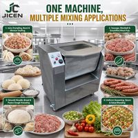 Mélangeur à farine de blé commercial automatique portable professionnel JC, technologie spirale haute performance, moteur 1100W, tension 22V/380V, garantie 1 an