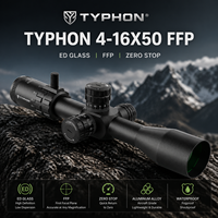 Lunette de chasse tactique TYPHON 4-16X50 FFP avec réticule, verre ED, alliage d'aluminium, étanche, optique de chasse, fonction Zero Stop, pour l'extérieur