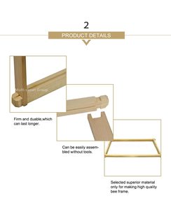 Marco de Madera para Colmena de Abejas, Tipo Dadant US Langstroth, Ensamblado con Alambre de Hierro - Product Image 4