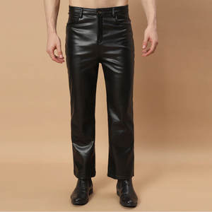 Pantalones Casuales de Lona de Peso Medio 100% de Alta Calidad con Cierre de Botones, Pantalones de Cuero de Primera Calidad, Impermeables, Transpirables y Resistentes al Viento para Hombre - Product Image 1