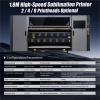 Impresora de Sublimación de Tinta MYJET 1908E de 1.9m con 8 Cabezales Epson I3200-A1 para Tela, Textil y Papel de Transferencia Térmica
