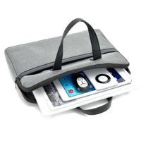 Porte-documents d'affaires en cuir véritable personnalisé, fermeture à glissière, logo imprimé, sac souple imperméable pour ordinateur et documents