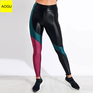 Da ginnastica Stampa Personalizzata Lucido Figura Intera Vita Alta di Allenamento di Yoga Delle Donne di Leggings - Product Image 1