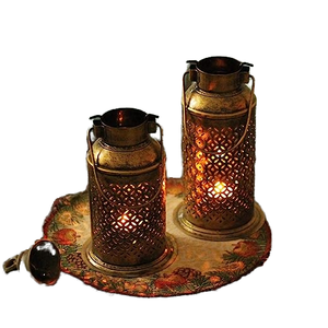 Vintage Iron <b>Candle</b> <b>Lanterns</b> Rustic Style Christmas Home Decor Wedding Centerpieces Patio Fireplace Decor - Product Image 1