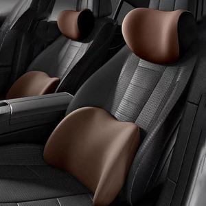 Juego de Almohadas de Lujo para Reposacabezas de Coche con Logotipo Personalizado, Almohada de Gamuza para Soporte Lumbar y Cervical - Product Image 3
