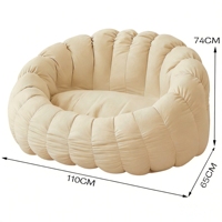 Canapé de détente inclinable Cloud Soft, fauteuil minimaliste idéal pour se détendre et dormir