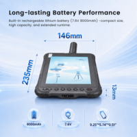 Contrôleur de terrain Android A&I TB80 avec module de positionnement haute précision, tablette GNSS robuste pour le travail de cartographie et d'arpentage SIG