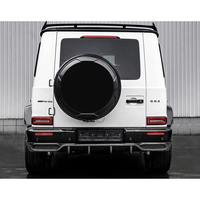 Kit carrosserie compact W464 modifié style TP en fibre de carbone, lèvres avant et arrière, adapté aux Mercedes Classe G W464 2019-2021