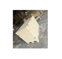 Caisse en bois pliable et empilable de grande capacité, construction en contreplaqué écologique, tailles personnalisées, base de palette en bois pour l'exportation