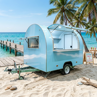 Camion de restauration mobile de 6,5 pieds, chariot alimentaire, remorque alimentaire, bar mobile en acier inoxydable pour crème glacée, pizza, café, snacks, boulangerie, desserts, bière