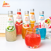 Boisson aux graines de chia Oem 350ml avec jus de fruits-Haccp, Halal-Haute qualité-Échantillon gratuit/design-Boisson à bas prix